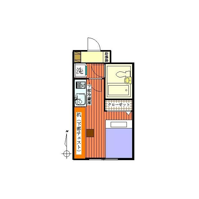 アドーレ湘南 302号室 間取り