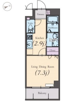 スカーレット 101号室 間取り