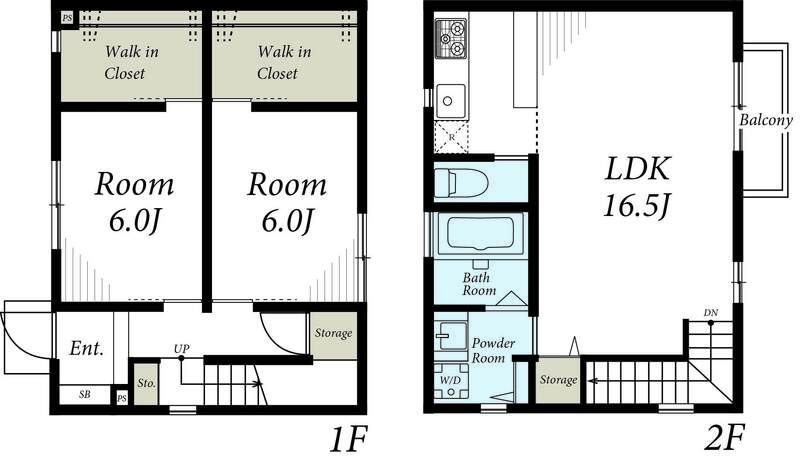 リブリ・ウイングライト 102号室 間取り