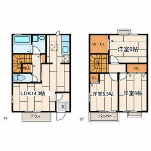 メープル出口 101号室 間取り