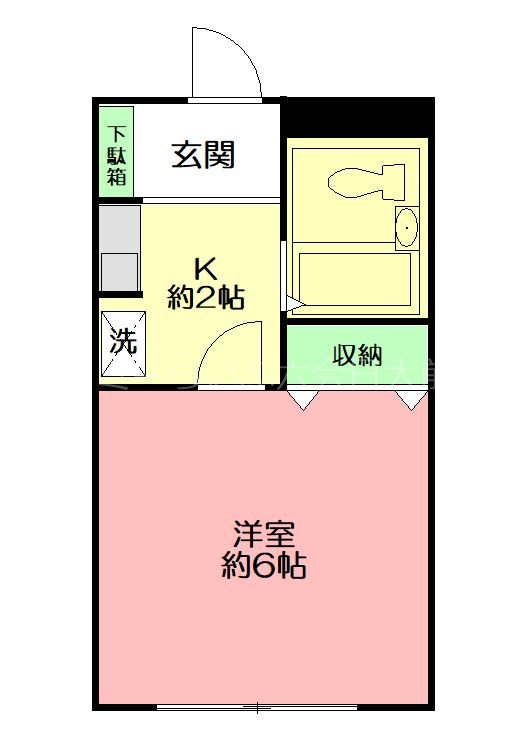 アベイル 102号室 間取り