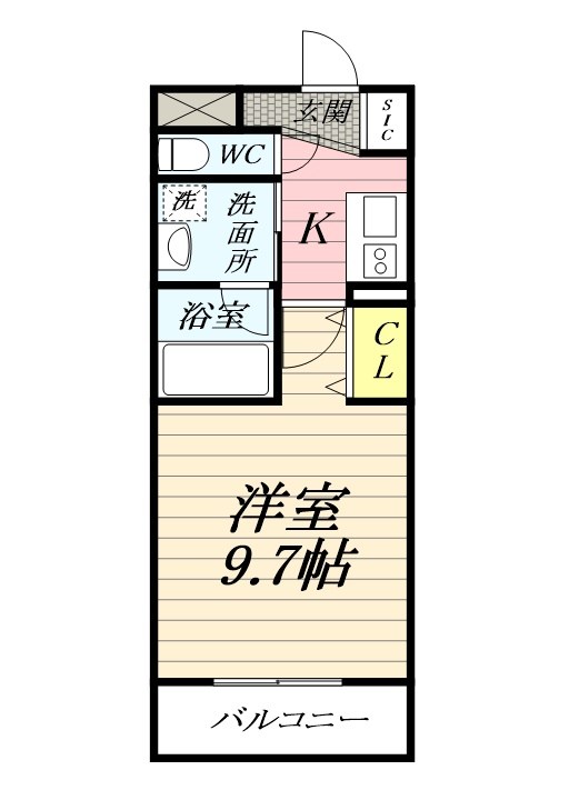 メゾンオルレアン 303号室 間取り