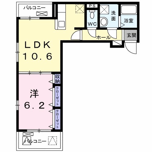 アイヴィ・ヒルズⅡ 102号室 間取り