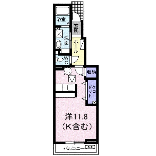 レアリゼ 104号室 間取り