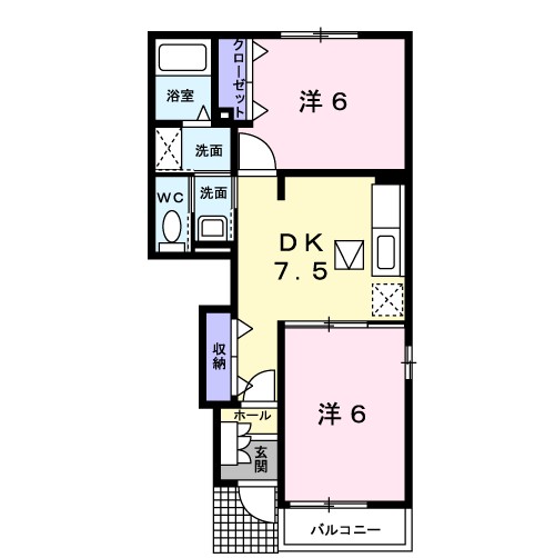 サニーレジデンス 103号室 間取り