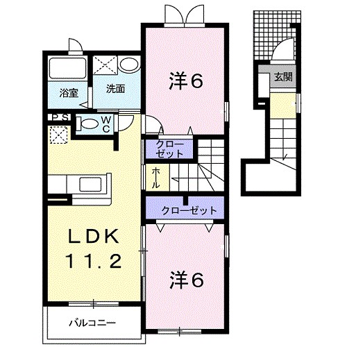 プレジャーヒルズ湘南 201号室 間取り
