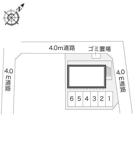 レオパレスグルーテンＡ 駐車場