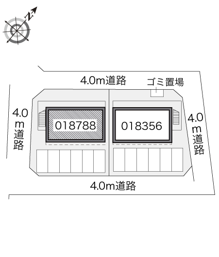 レオパレスグルーテンＢ 駐車場