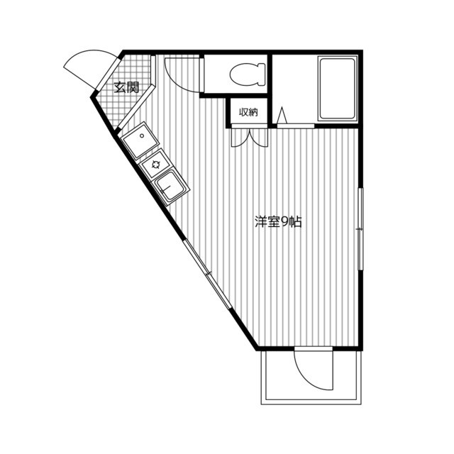 横浜元町ガーデンⅢ 202号室 間取り