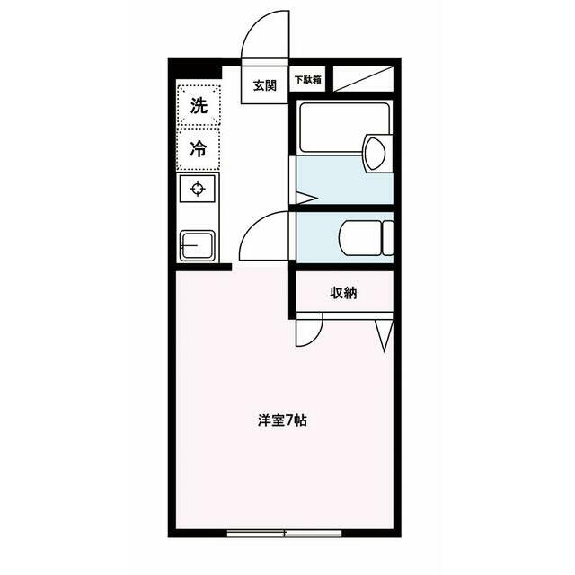 バンブーフェスタ 101号室 間取り