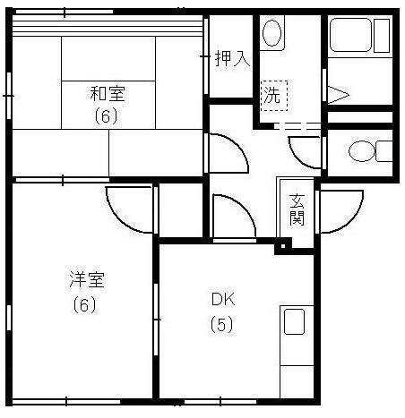 カーサやよい A-101号室 間取り