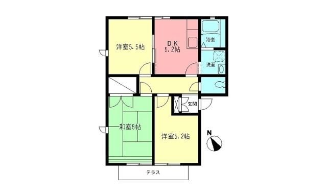 ファミール西原Ａ 101号室 間取り