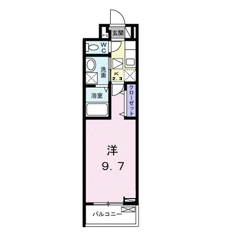 ソレアード・カミノ 104号室 間取り