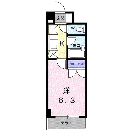 サンブライトいずみ 107号室 間取り