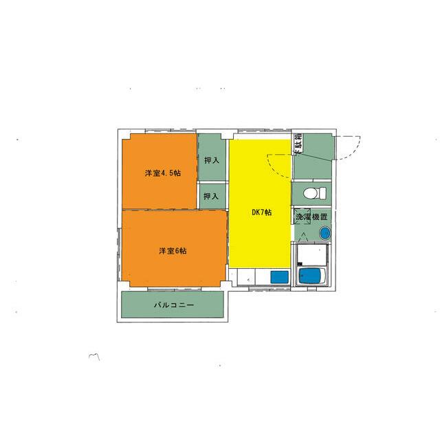 グランパス 23号室 間取り
