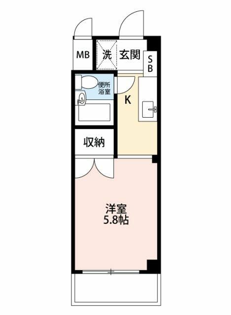 第一レジデンス白鳥 305号室 間取り