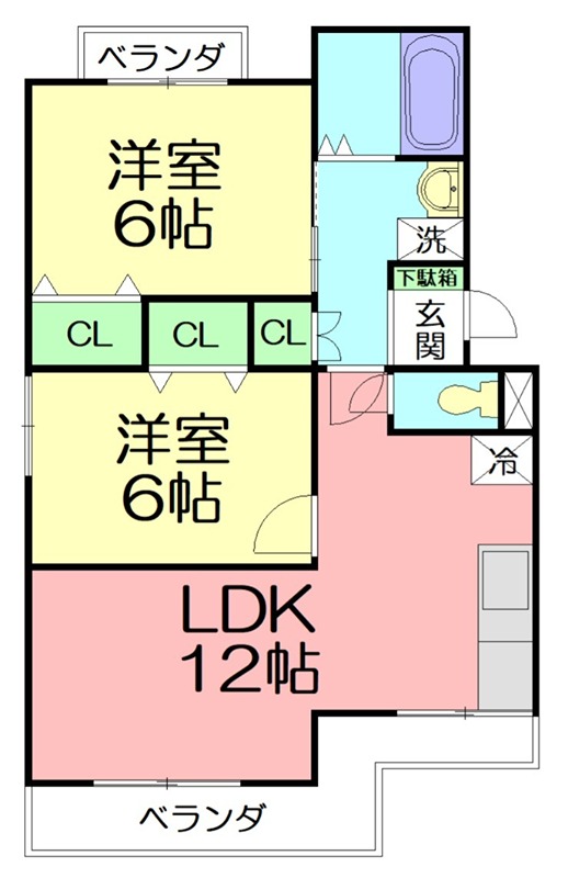 代官サニーハイツ 306号室 間取り