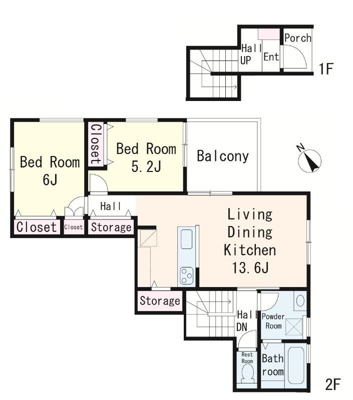 鎌倉 花冠 101号室 間取り