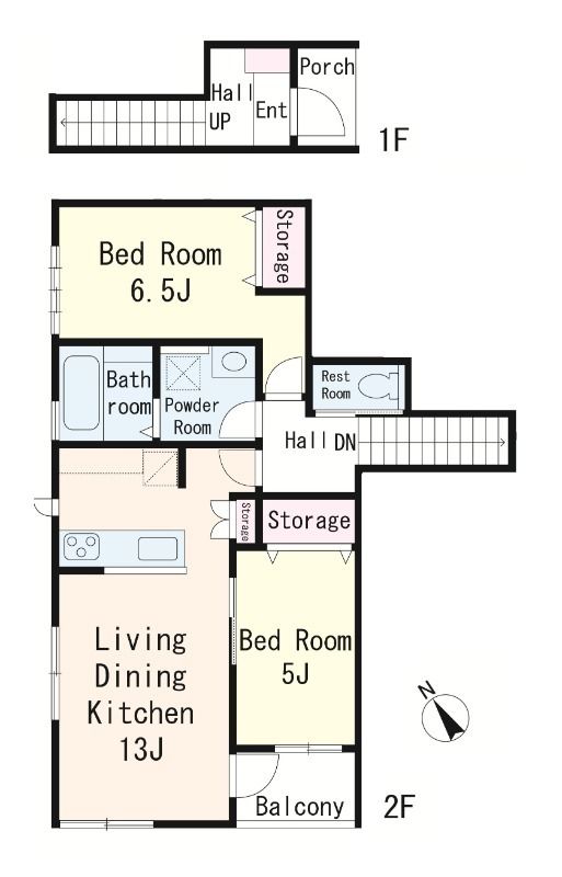 鎌倉 花冠 102号室 間取り
