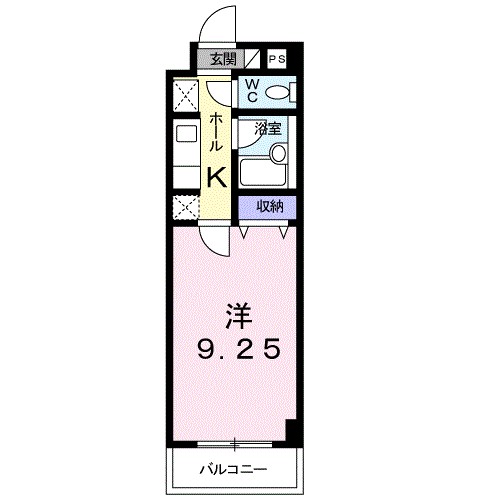 イーアイハイツⅡ 102号室 間取り