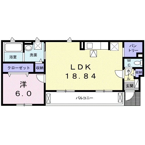 ガーデンあかつき 104号室 間取り