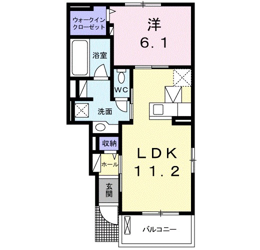 MGM.Ⅴ 103号室 間取り