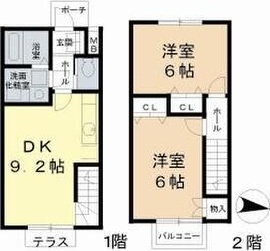 メレン湘南 103号室 間取り