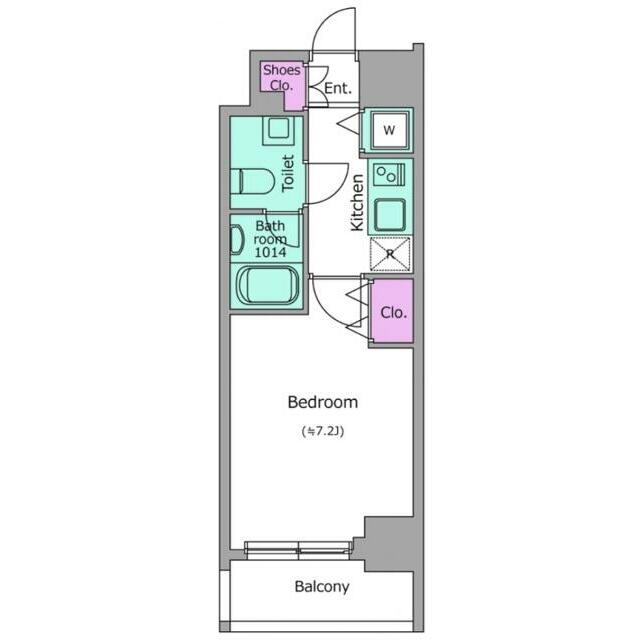 レジディア本厚木 0405号室 間取り