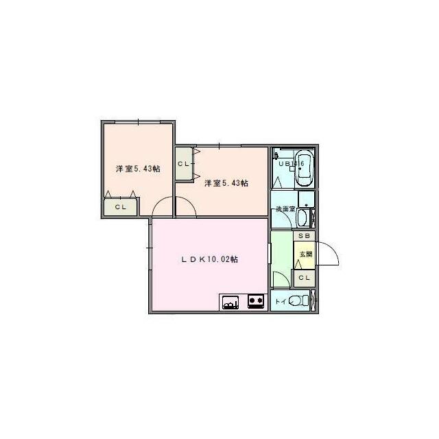 Sacrament Zushi 101号室 間取り