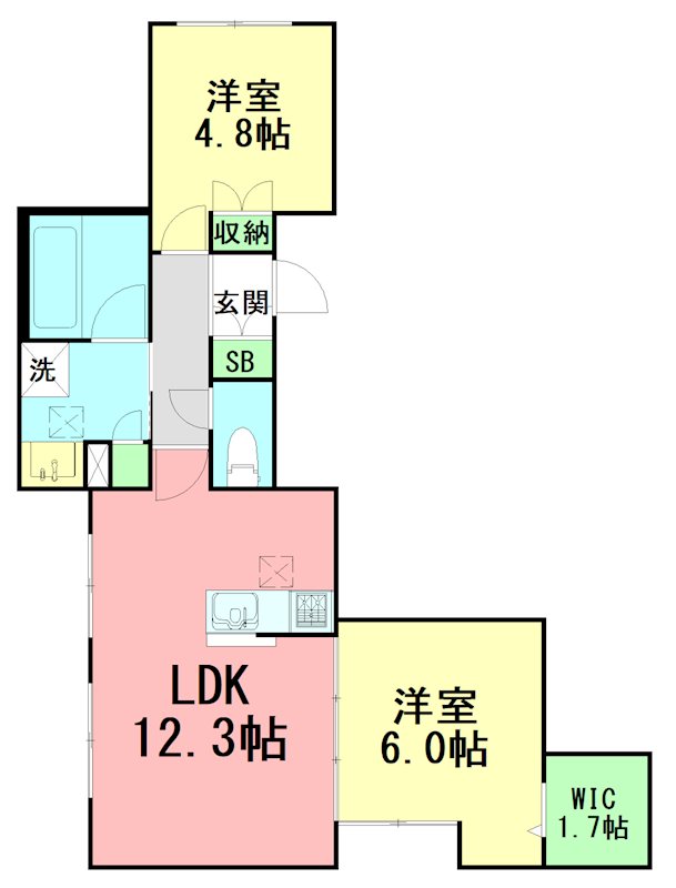 ＭＯＲＥ　ＣＡＬＤＯ 101号室 間取り
