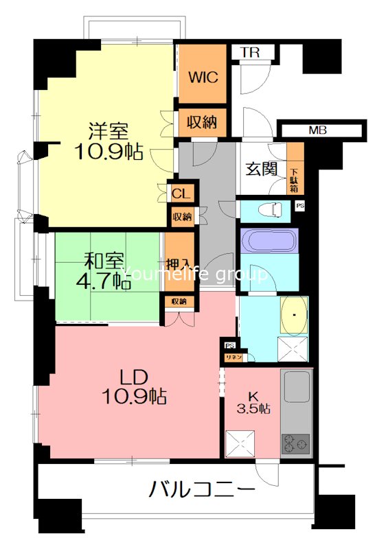 Dクラディア本厚木 401号室 間取り