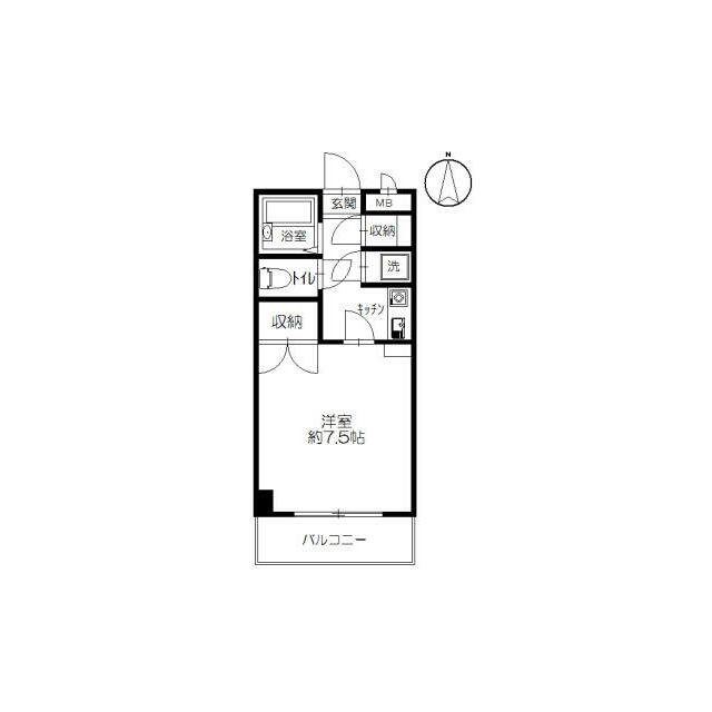 イーストピークＶ 906号室 間取り