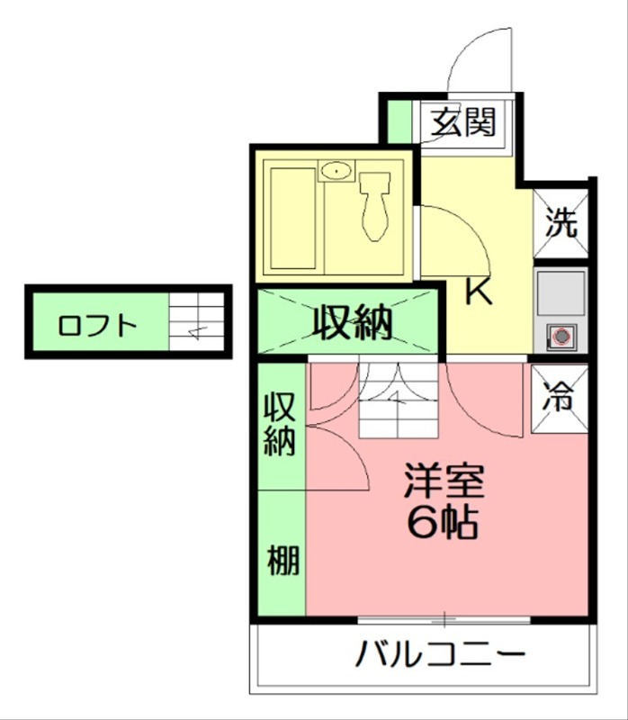 ジュネパレス座間第12-B 間取り