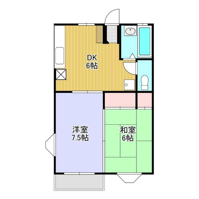 第一さつきハイム 103号室 間取り