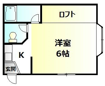 コーポ星野 102号室 間取り