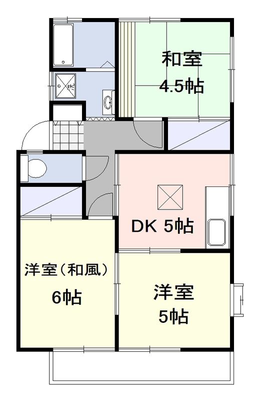 エクセルすみれ平 201号室 間取り