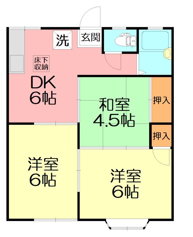 エステート・フジ 202号室 間取り
