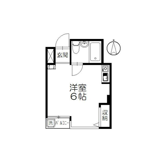 プリティハイム元町 202号室 間取り