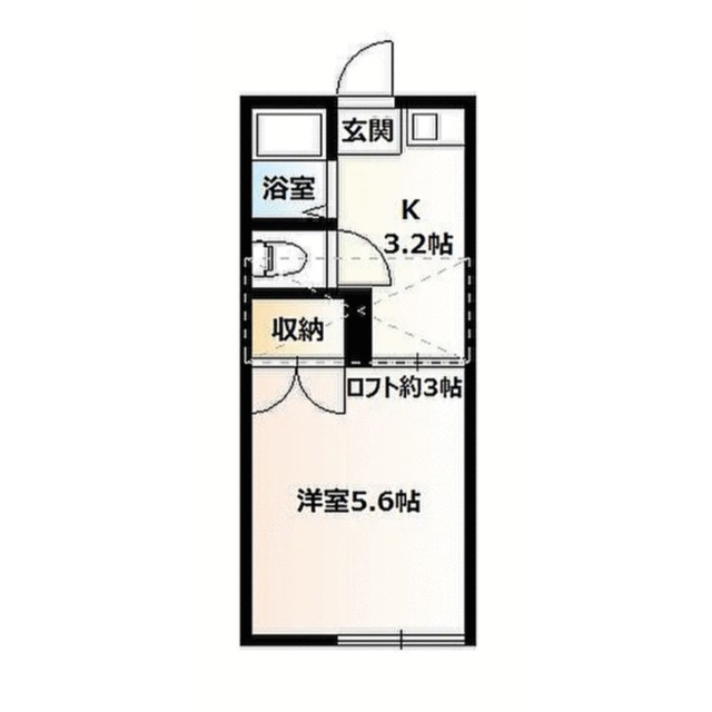 伊勢原市白根アパート 207号室 間取り