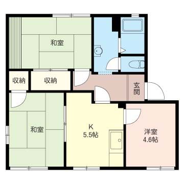 クレスト・イザワ B 102号室 間取り