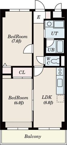 日野インタービル 204号室 間取り