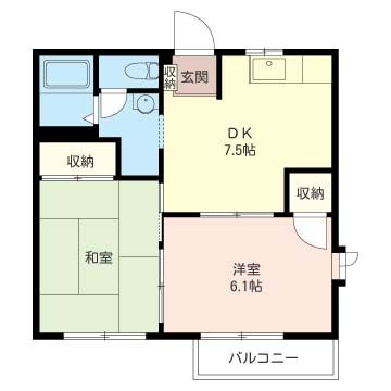 コーポひまわり B 201号室 間取り