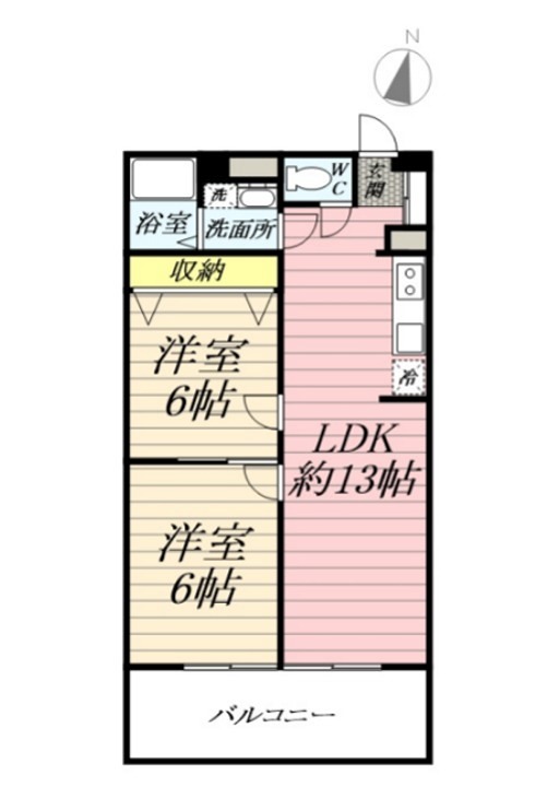 大船コーポピアネーズ 間取り図