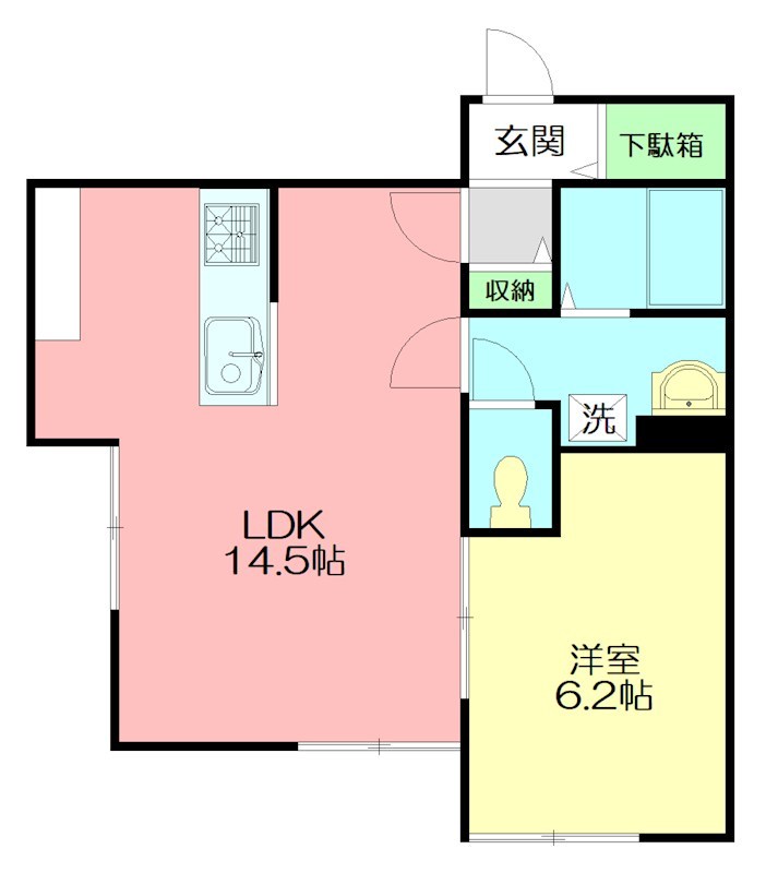 ミクラス 103号室 間取り