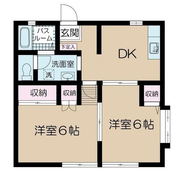 サニーヒル港南B棟 104号室 間取り