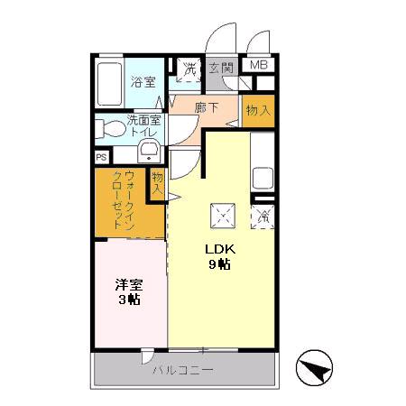 フローラ 105号室 間取り