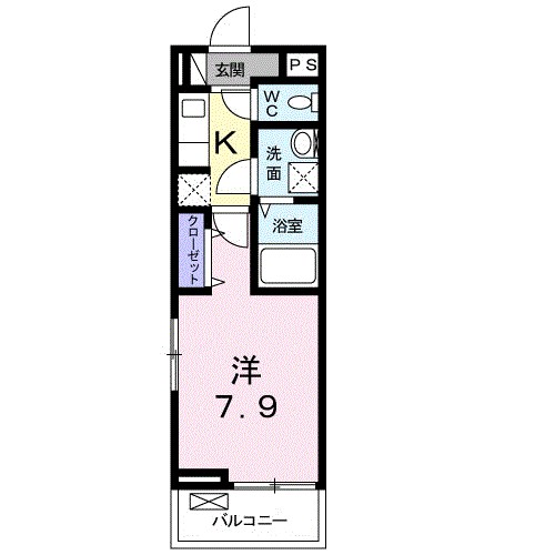 ショコラータ湘南 203号室 間取り