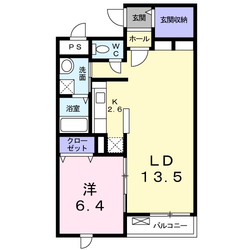 フレーバーオブ 101号室 間取り