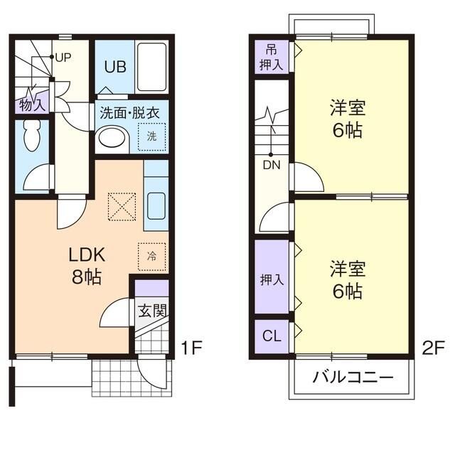 プラムヒル　Ｂ 106号室 間取り