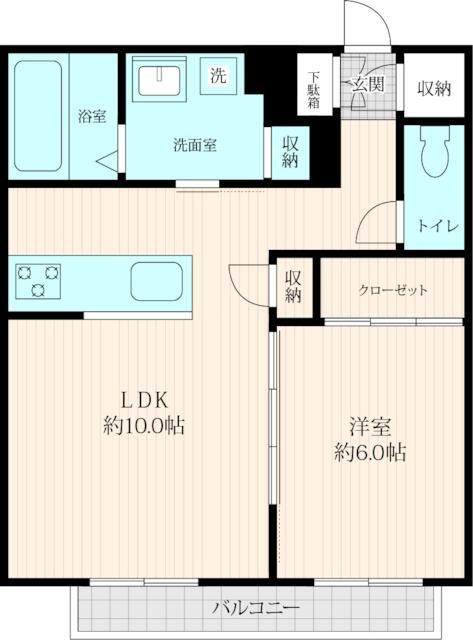 FUJIYAシャーメゾン茅ヶ崎 205号室 間取り